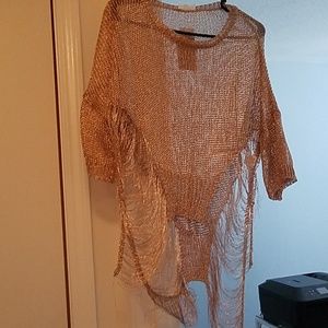 Rose gold mesh top 🚭